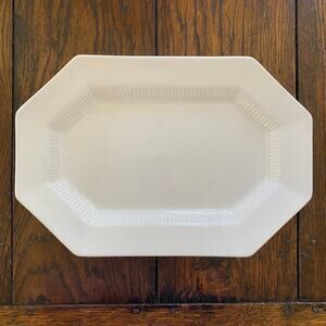 Independence Ironstone 13" Serving Platter Octagon Vintage Japan EUC No Crazing!